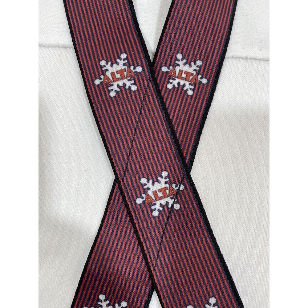 Thomas Bates Suspenders Snowflake Americana Holiday Grandpa Core X Back - Picture 2 of 12